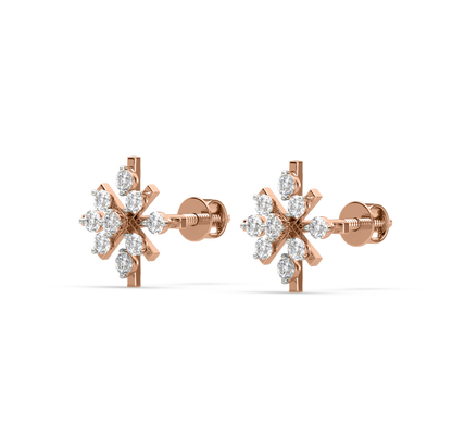 Inna Flower Diamonds Studs Earrings