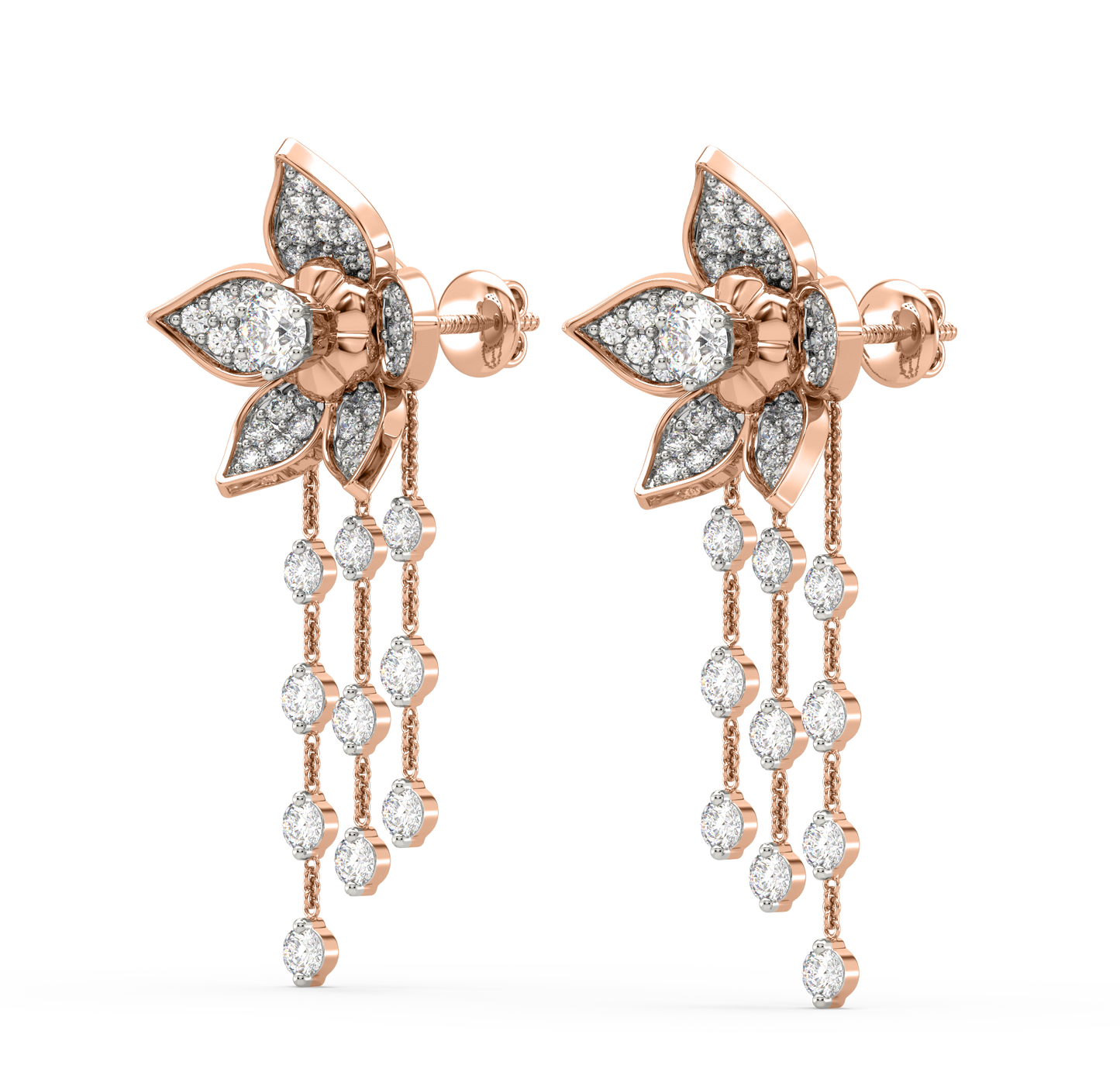 Avery Diamond Dangling Earrings