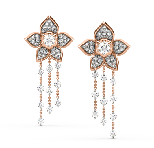 Avery Diamond Dangling Earrings