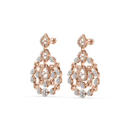 Aubrey Diamond Dangling Earrings