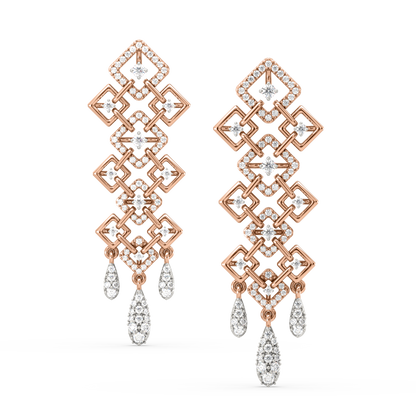 Skylar Diamond Dangling Earrings