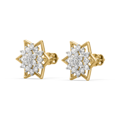 Hailey Diamond Stud Earrings