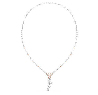 Evie Flower Diamond Necklace