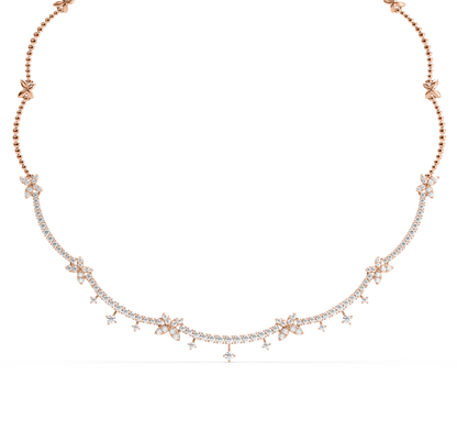 Nila Flower Diamond Necklace