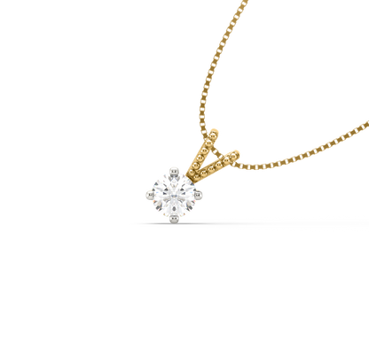 Zinisha Solitaire Diamond Pendant