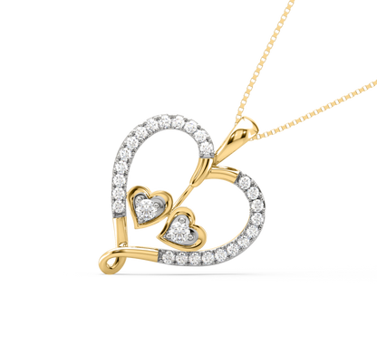 Lyssa Entwined Hearts Pendant