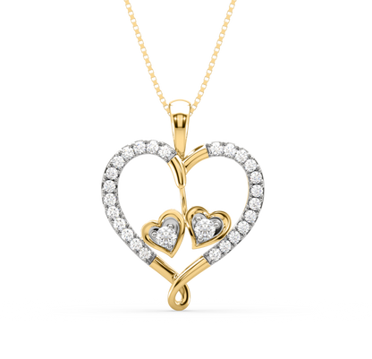 Lyssa Entwined Hearts Pendant