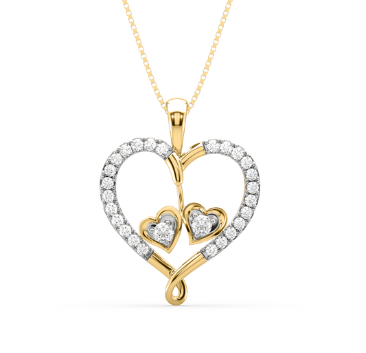 Lyssa Entwined Hearts Pendant