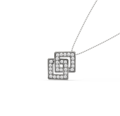 Dyra Geometric Diamond Pendant