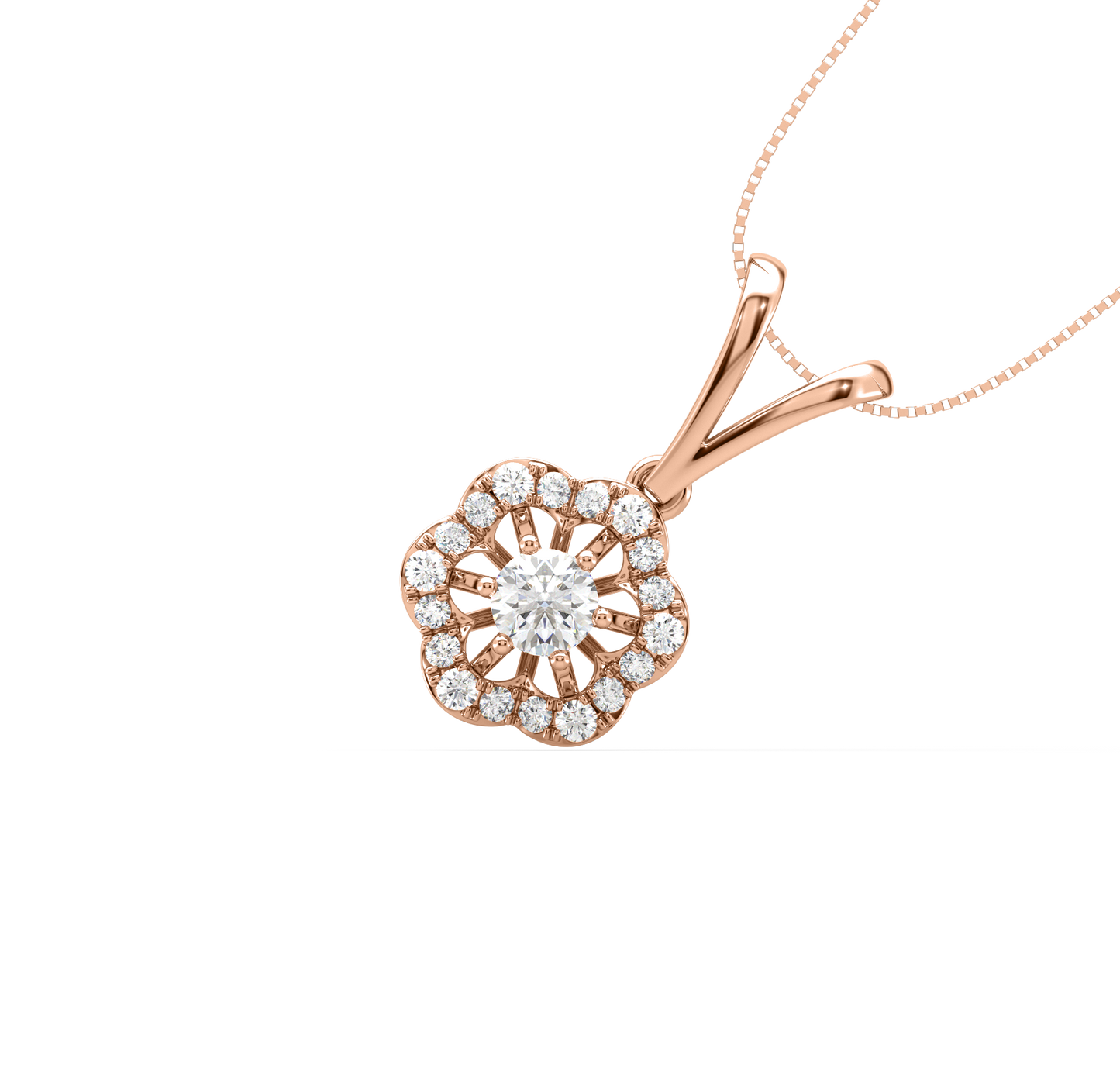 Jenny Floral Diamond Pendant