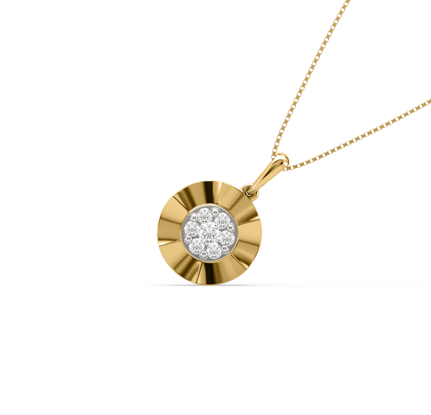 Aris Diamond Cluster Pendant