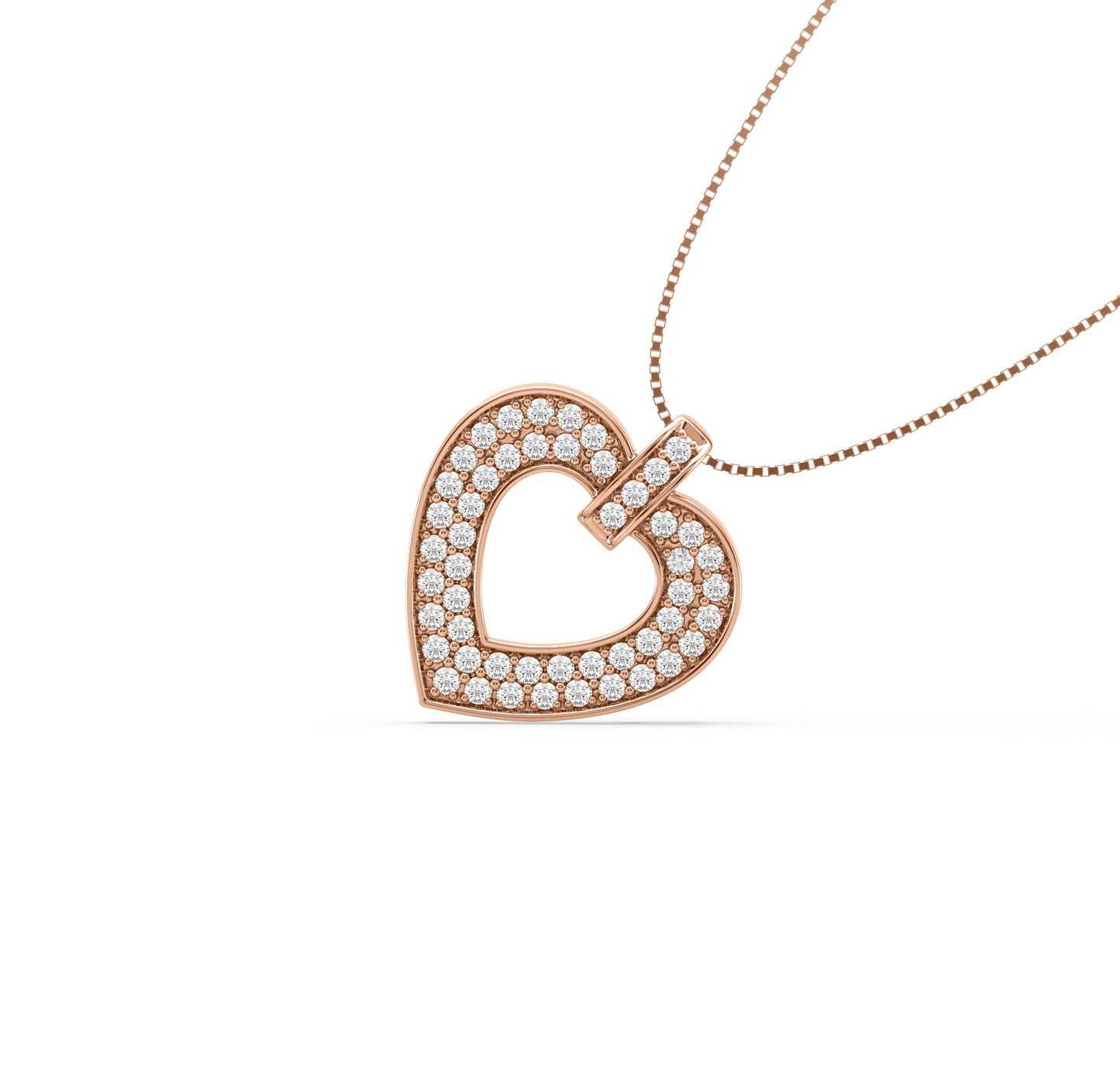 Rachel Heart Diamond Pendant