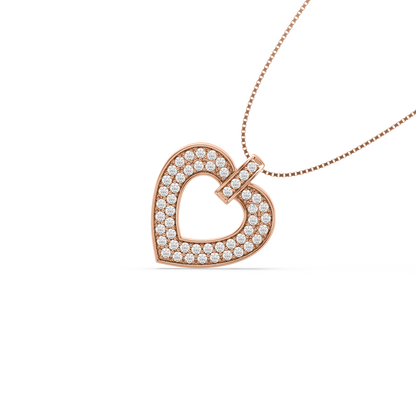 Rachel Heart Diamond Pendant