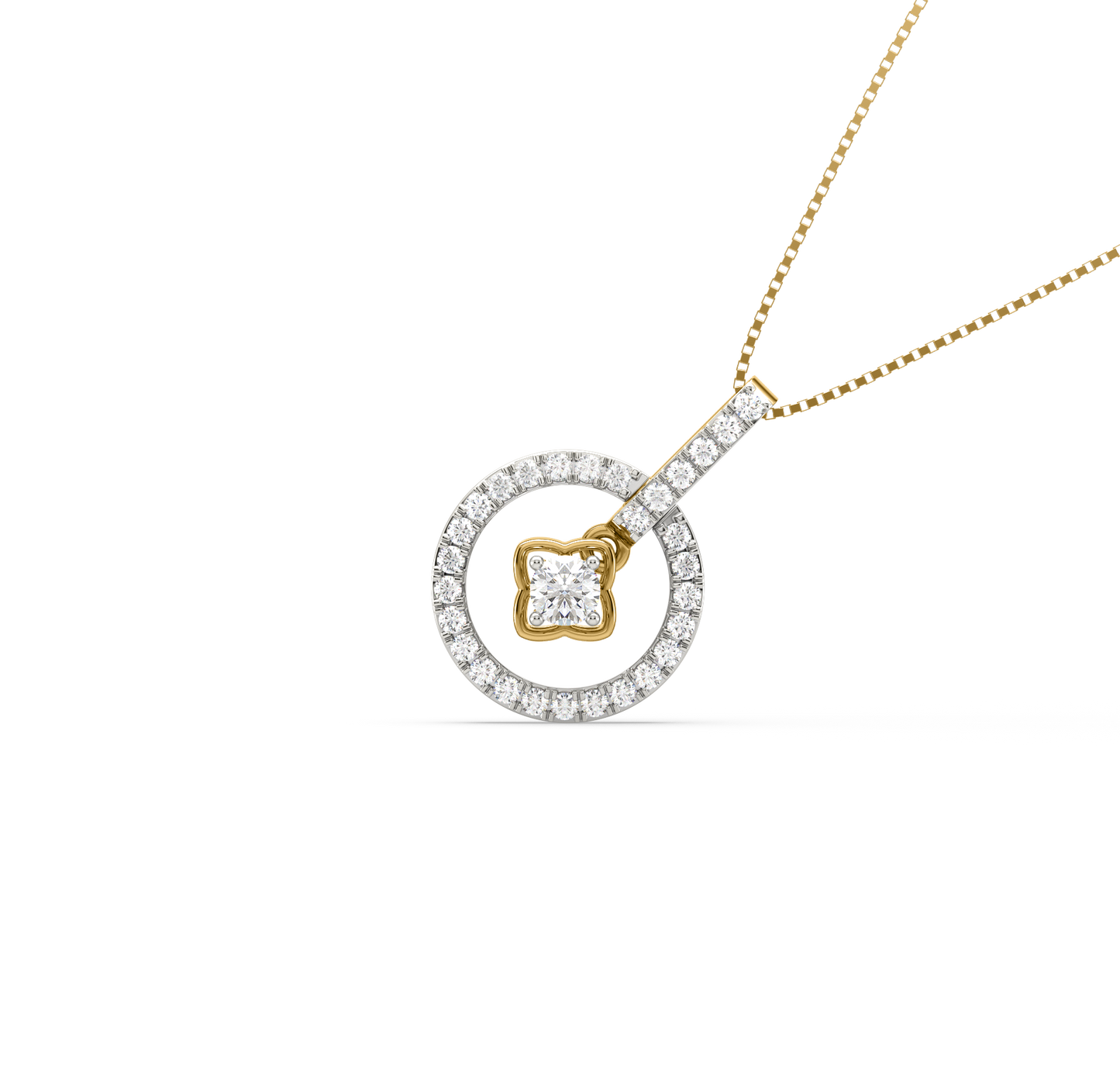 Mysteria Circle Diamond Pendant