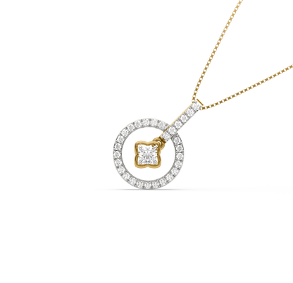 Mysteria Circle Diamond Pendant