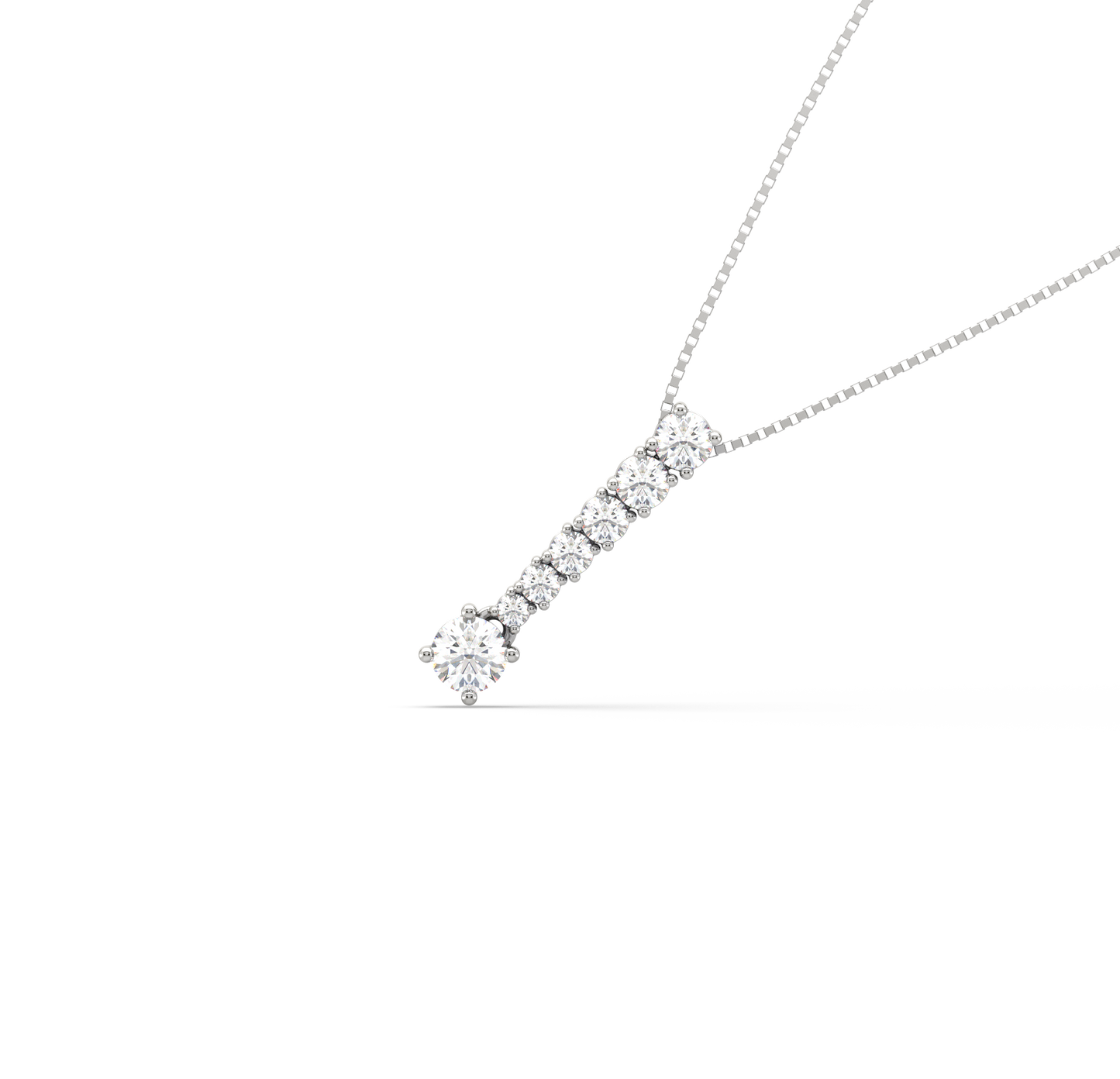 Catalina Linear Diamond Drop Pendant