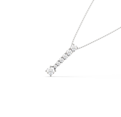 Catalina Linear Diamond Drop Pendant