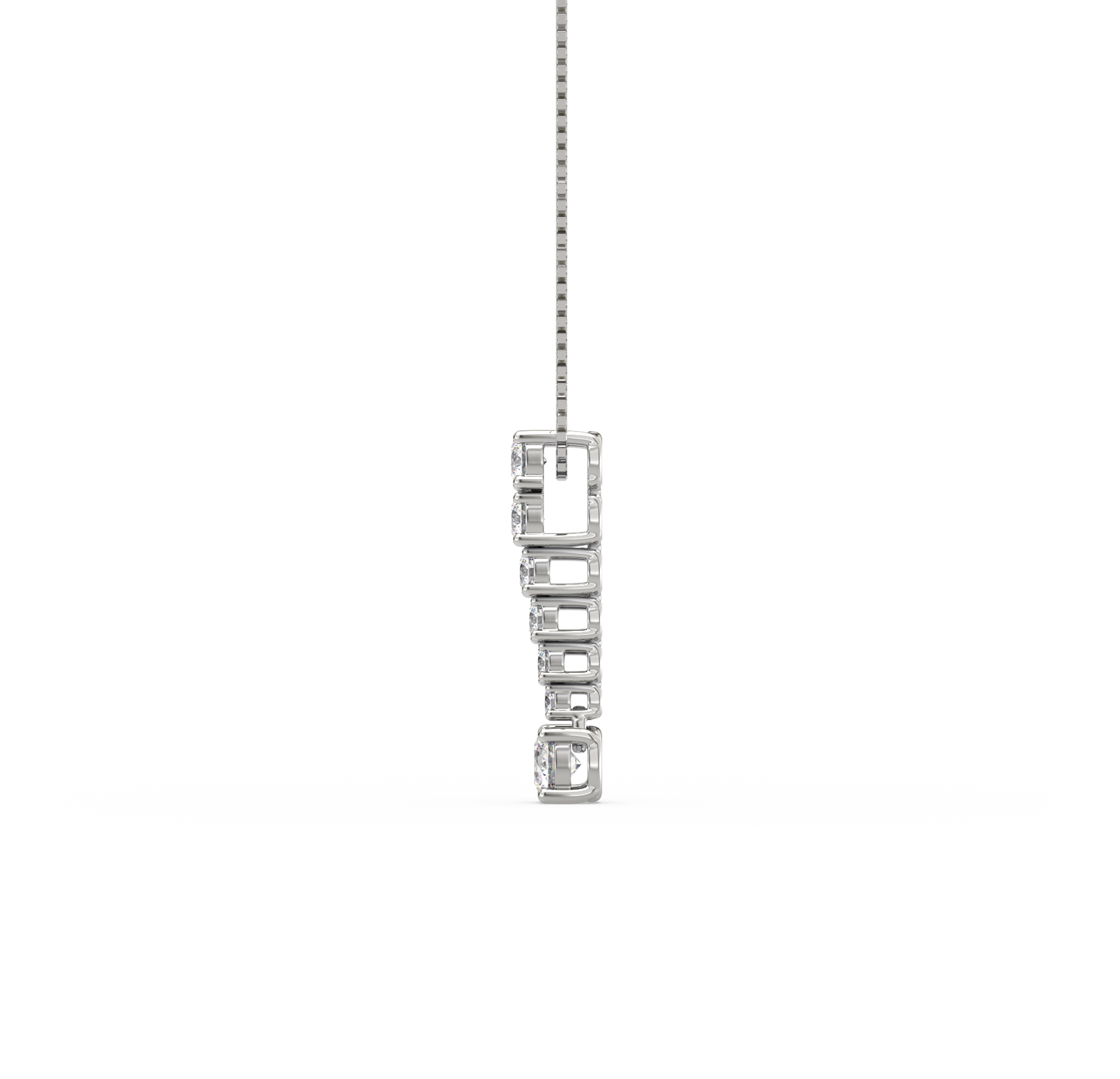 Catalina Linear Diamond Drop Pendant