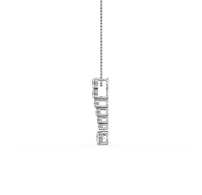 Catalina Linear Diamond Drop Pendant