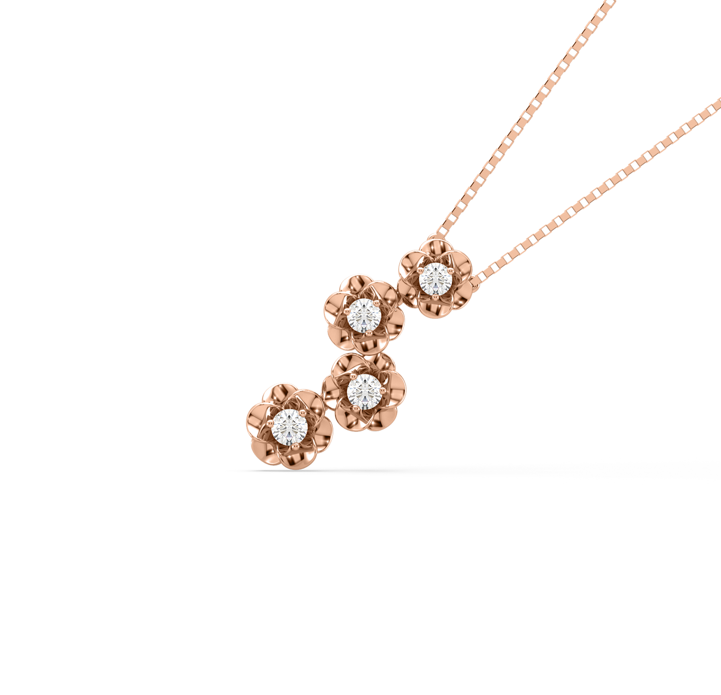 Louisa Flower Diamond Pendant