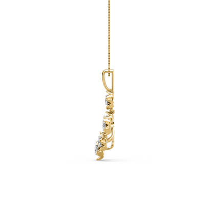 Eva Floral Diamond Pendant