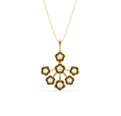 Eva Floral Diamond Pendant