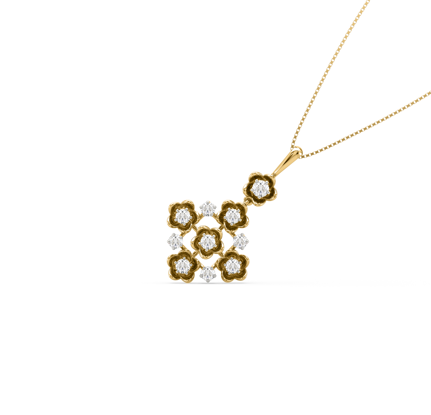 Vera Flower Diamond Pendant