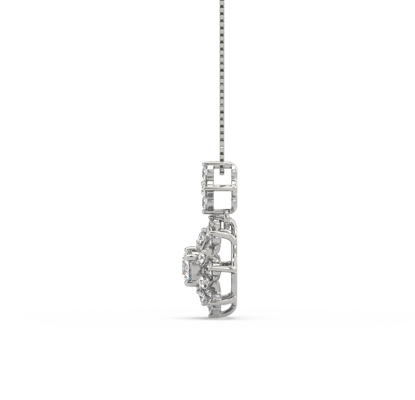 Lina Flower Diamond Pendant