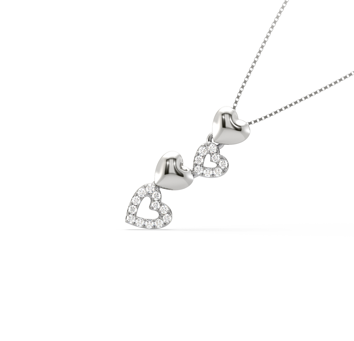 Britt Heart Diamond Pendant