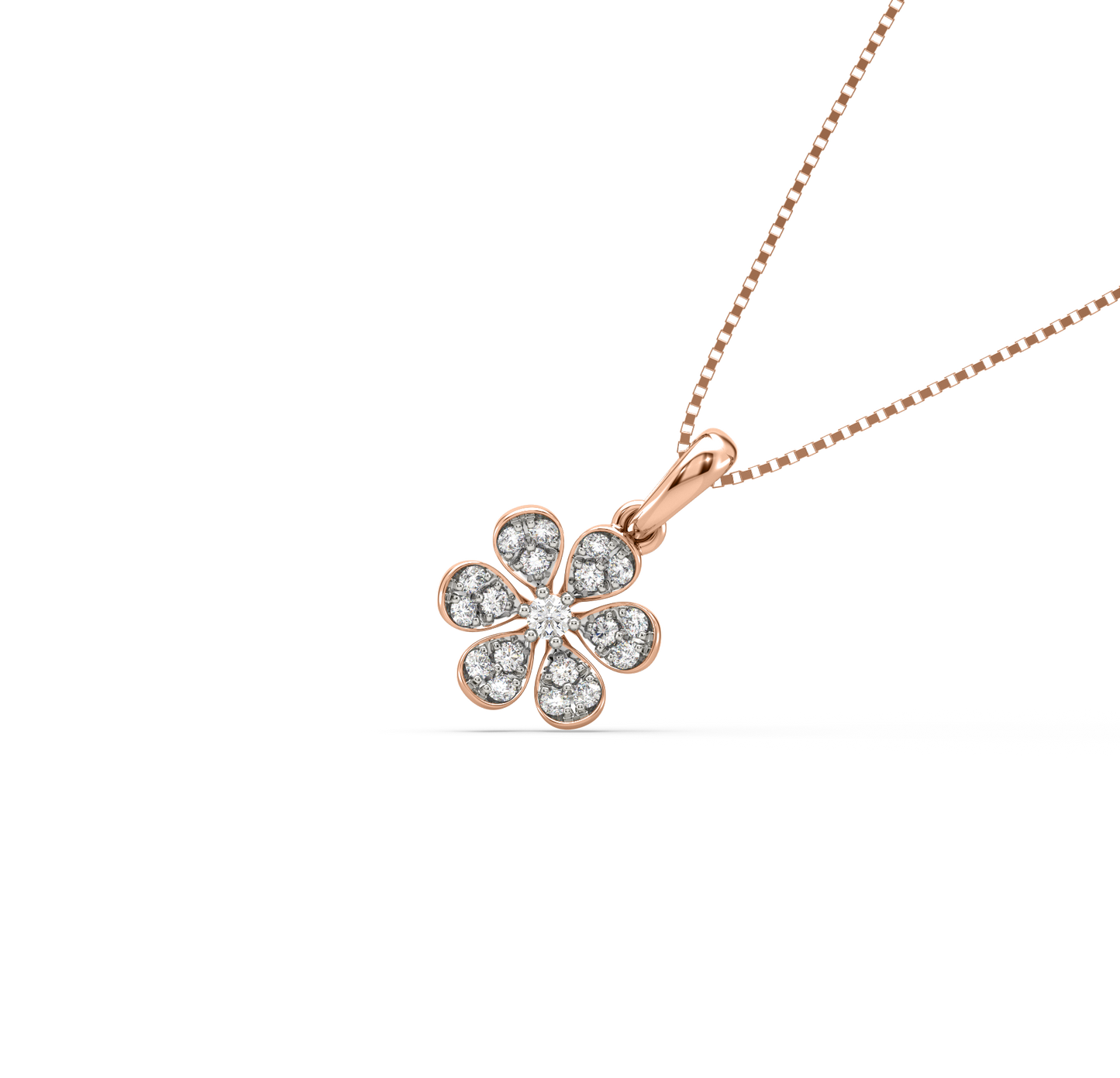 Fedra Flower Diamond Pendant