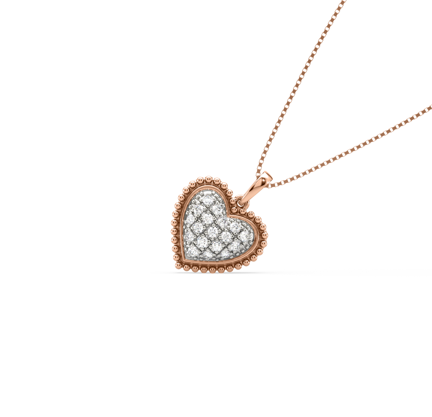 Laslow Heart Shaped Diamond Pendant