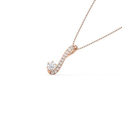 Katrina S-Shaped Diamond Pendant