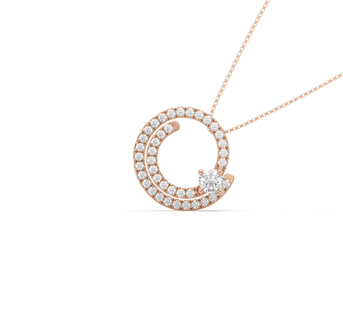 Edna Whirlpool Diamond Pendant