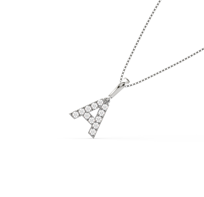 A Alphabet Diamond Pendant