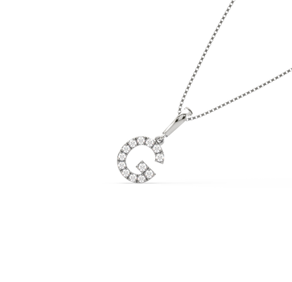 G Alphabet Diamond Pendant