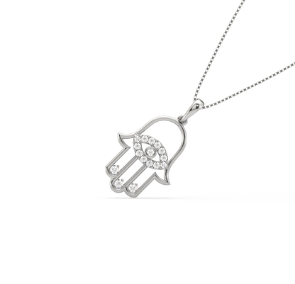 Alana Hamsa Diamond Pendant