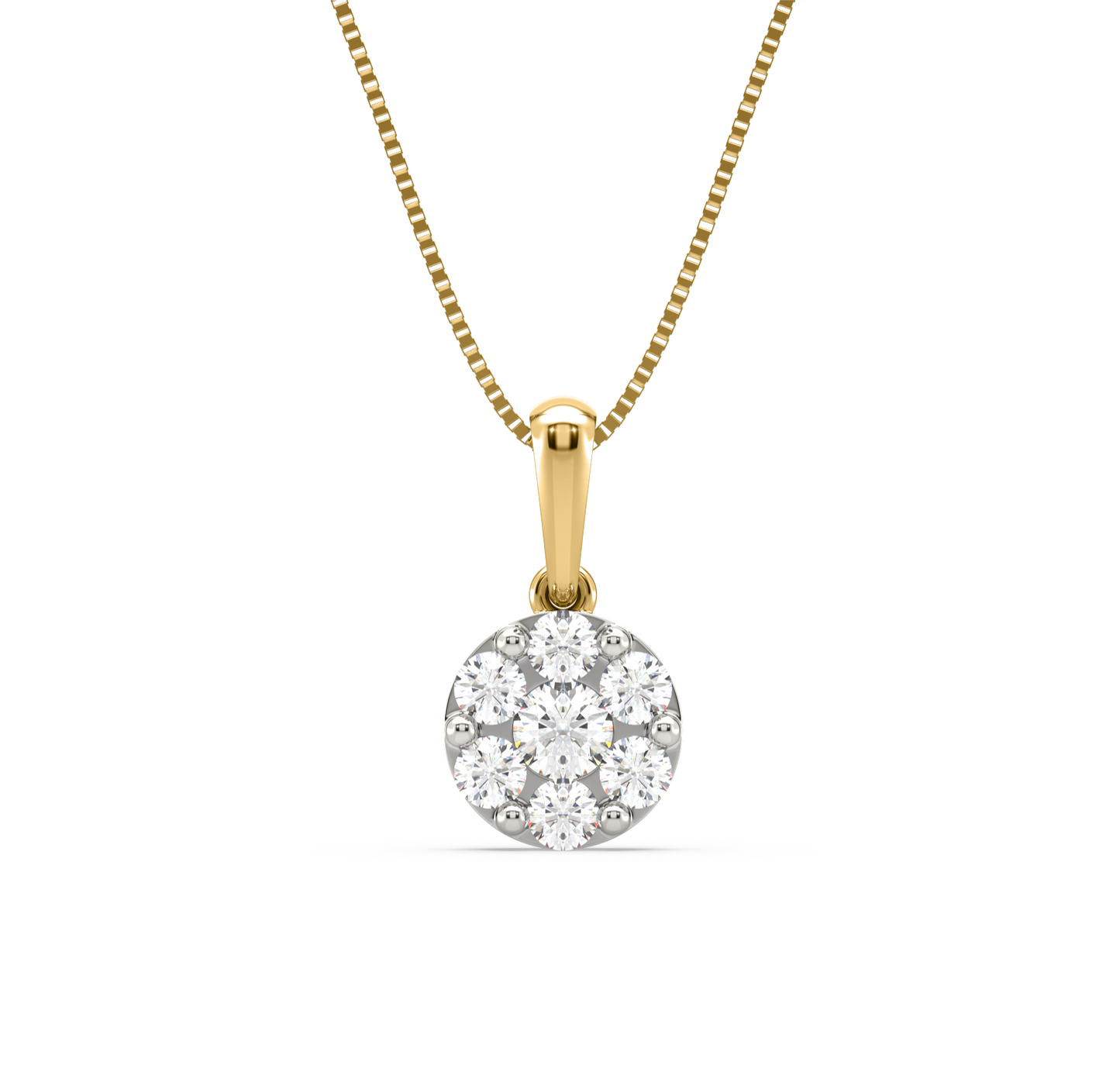 Alaiya Floral Diamond Pendant