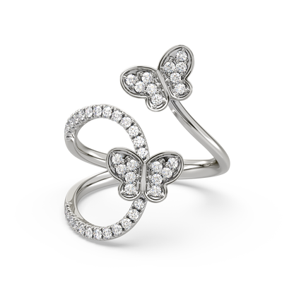 Olivia Butterfly Open Diamond Ring