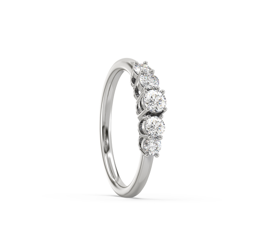 Sandra 5 Diamond Classic Ring