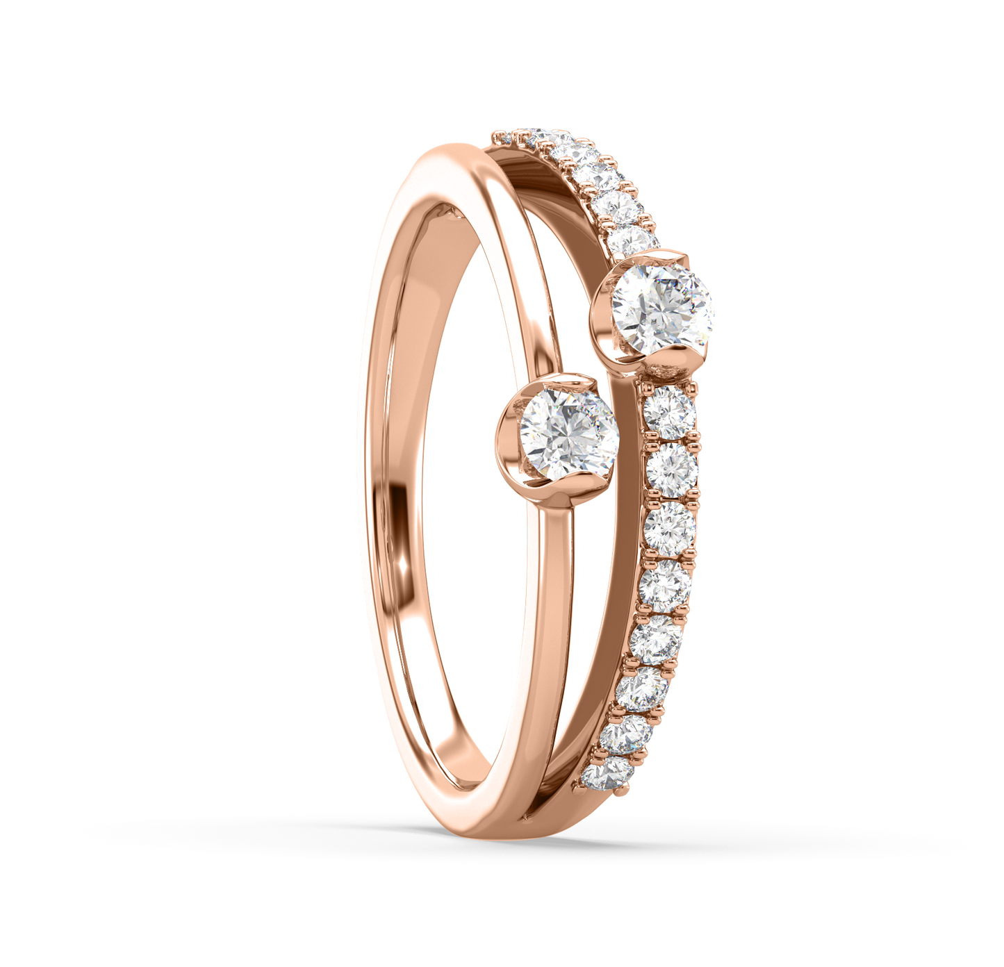 Elsa Linear Diamond Ring