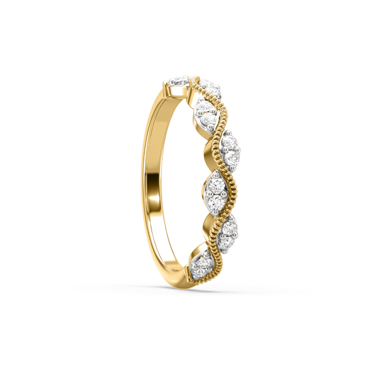 Alice Ripple Stackable Diamond Ring