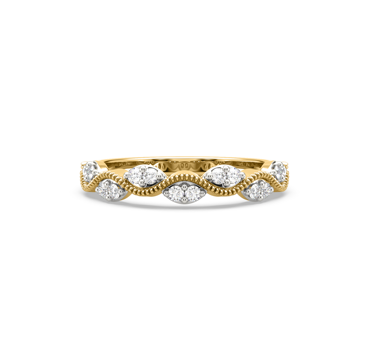 Alice Ripple Stackable Diamond Ring