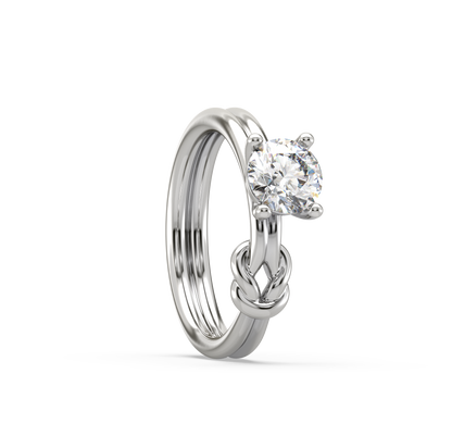 Mabel Knot Solitaire Ring