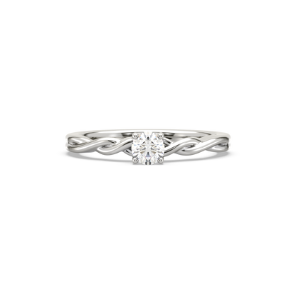 Maya Intertwined Solitaire ring