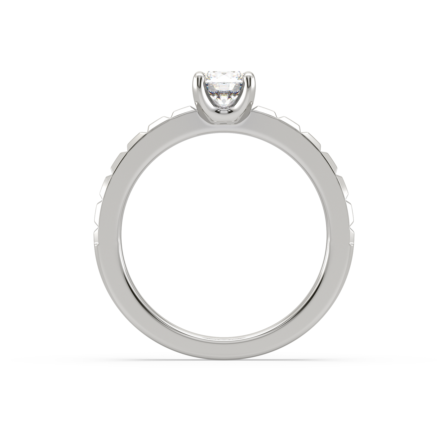 Arial Single Stone Solitaire Ring