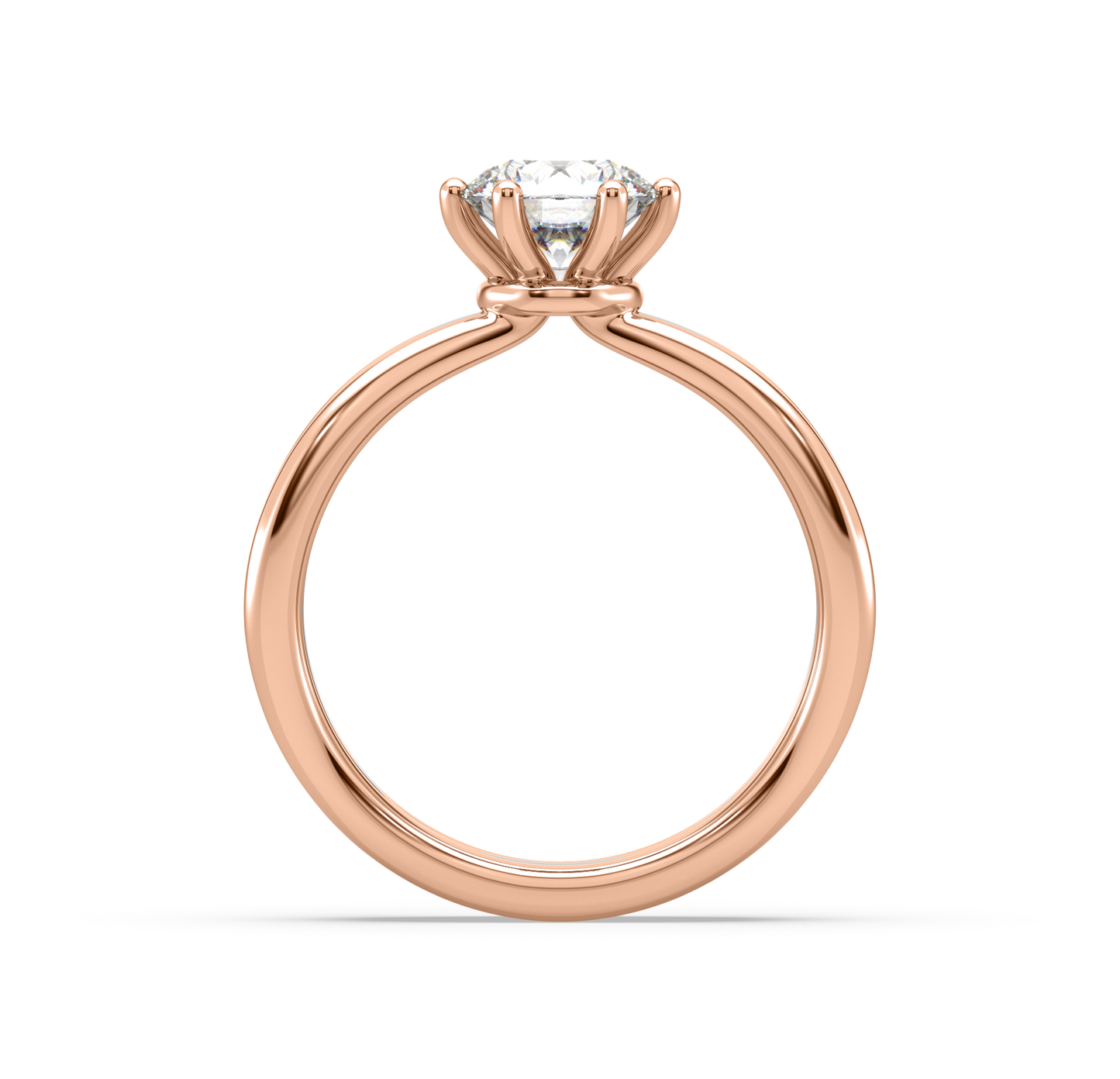 Jasmine Two-Tone Solitaire Ring