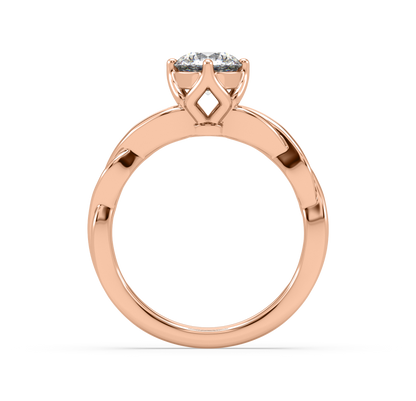 Vanessa Intertwined Solitaire Ring