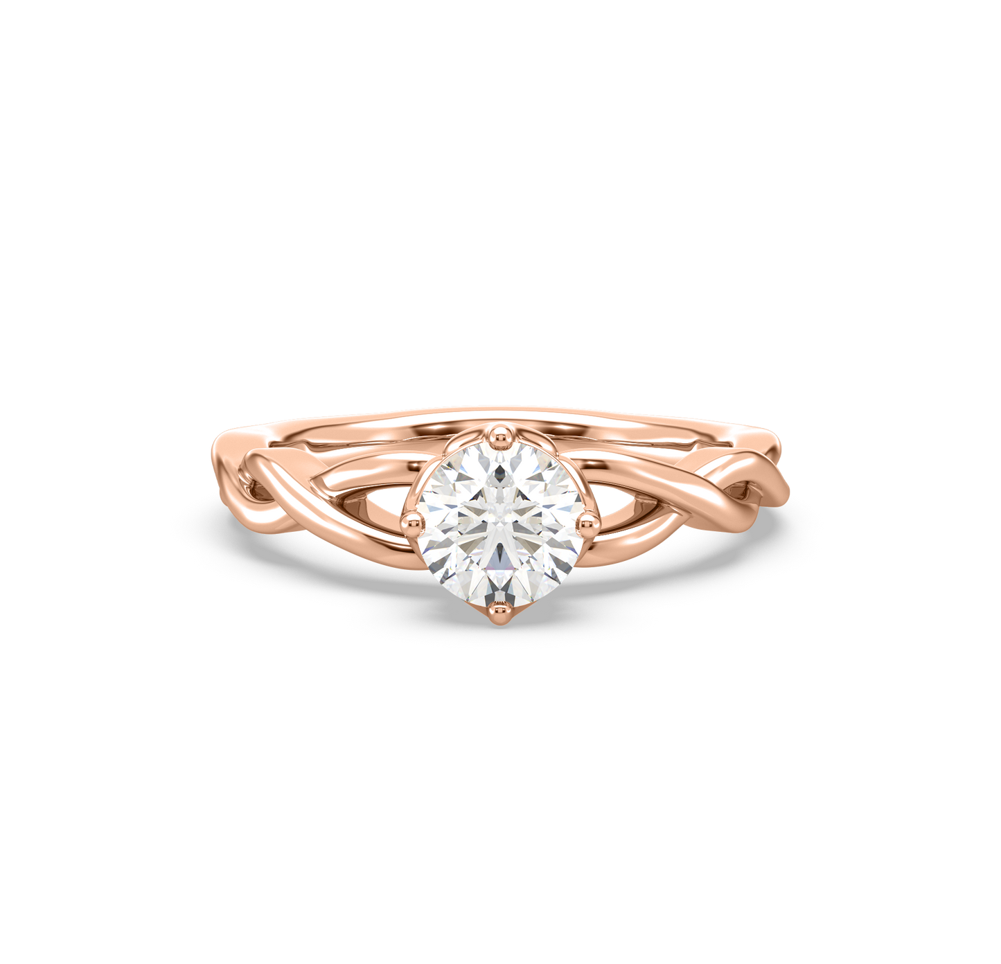 Vanessa Intertwined Solitaire Ring