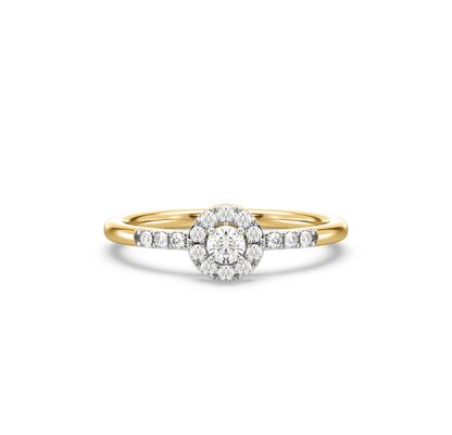 Cindy Halo Diamond Ring