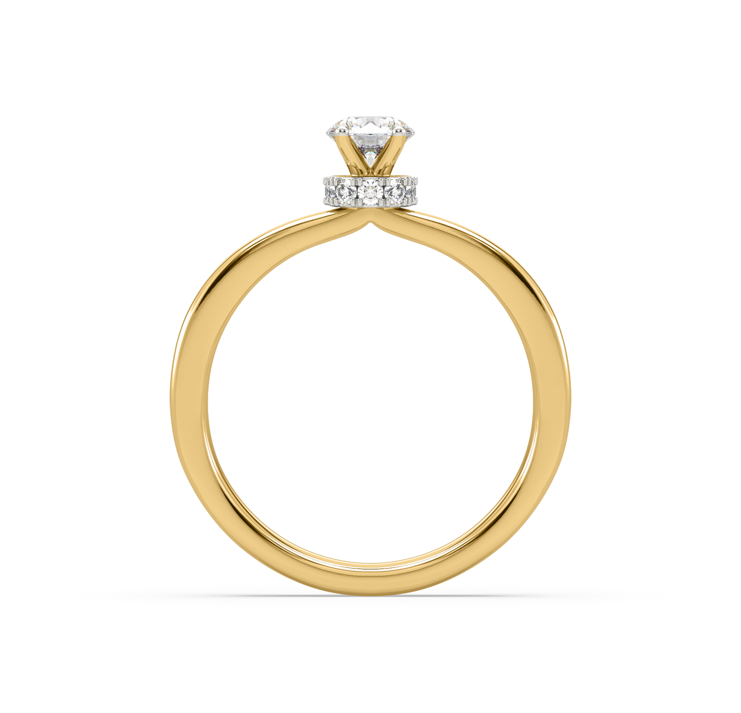 Kiara Crown Solitaire Diamond Ring